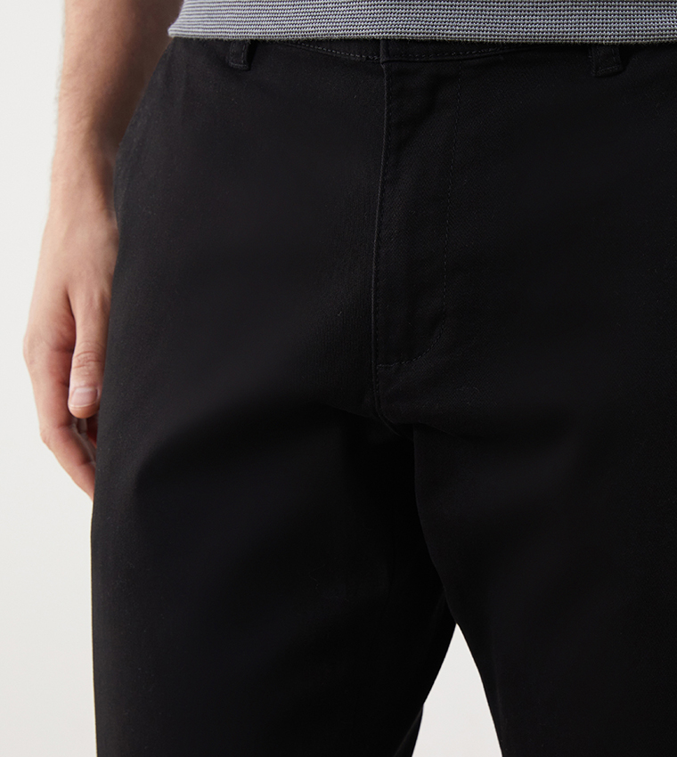 Solid Slim Fit Chino Pants
