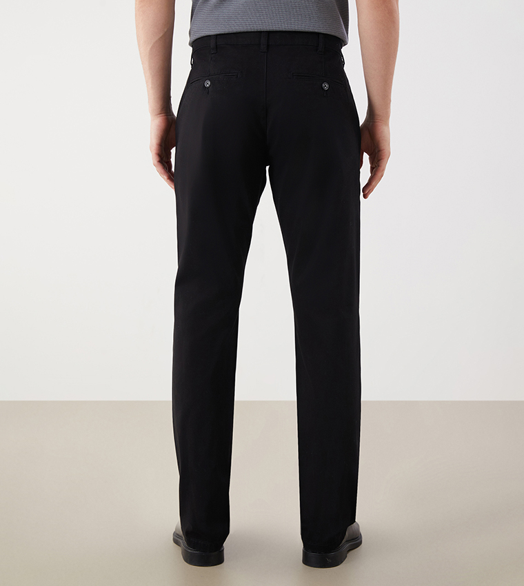 Solid Slim Fit Chino Pants