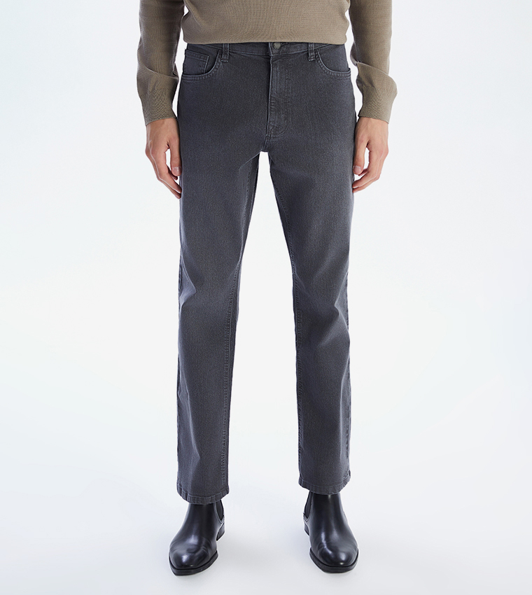 Washed Mid Rise Slim Fit Jeans