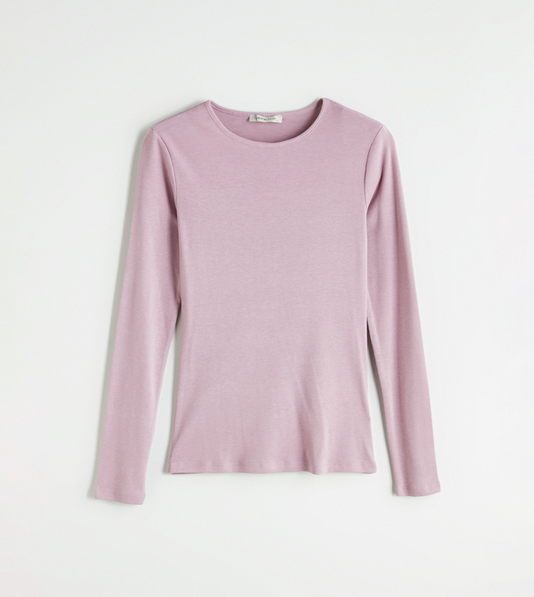 Solid Long Sleeves Casual T-Shirt