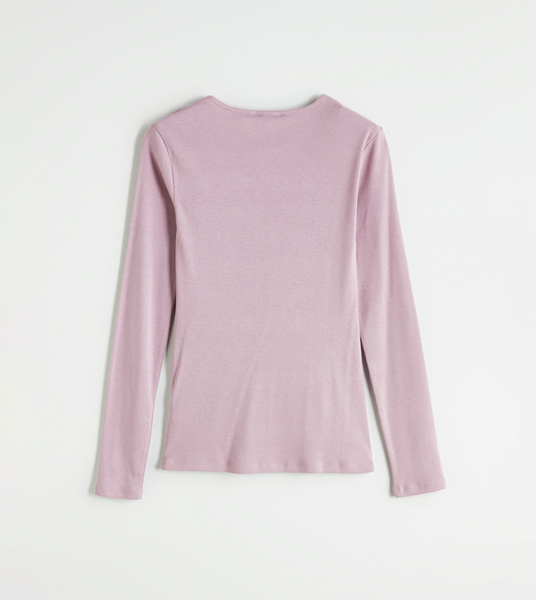 Solid Long Sleeves Casual T-Shirt