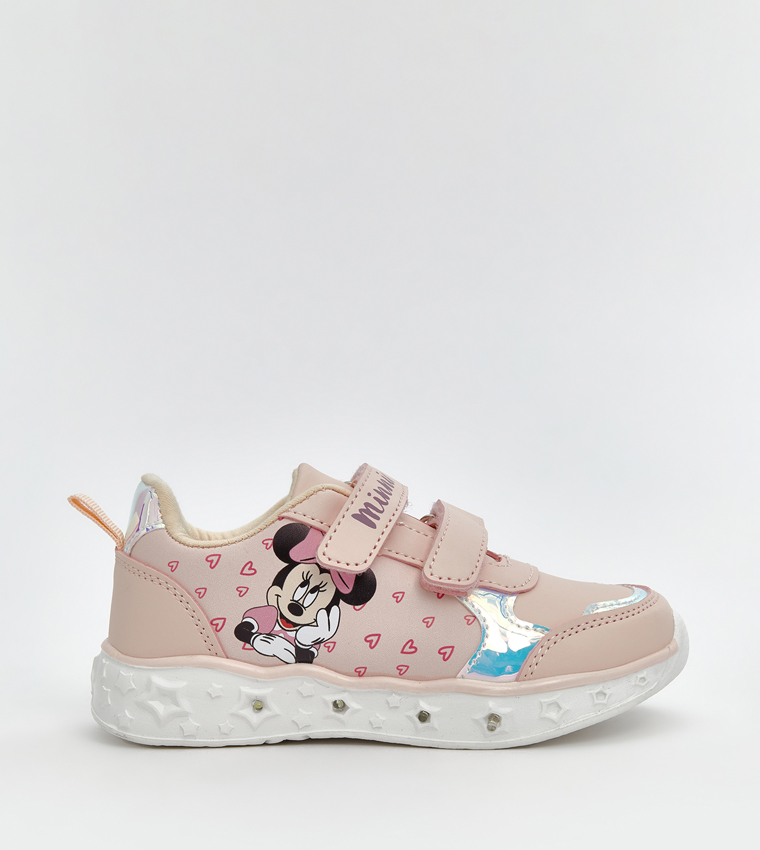 Minnie Mouse Printed Velcro Closure Sneakers