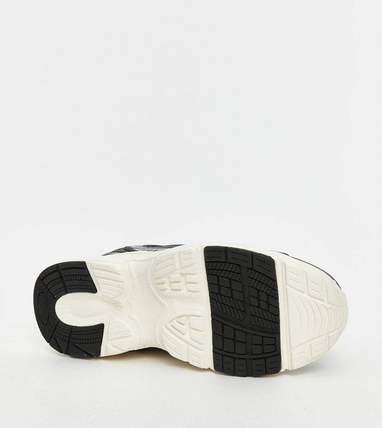 Mesh Detail Lace Up Sneakers