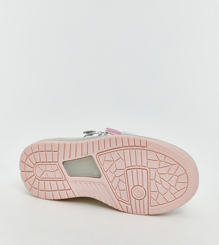 Minnie Mouse Printed Velcro Closure Sneakers