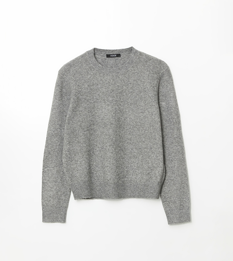 Solid Crew Neck Sweater