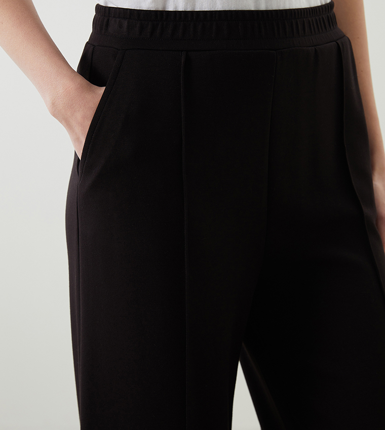Elastic Waist Wide Leg Sweatpants