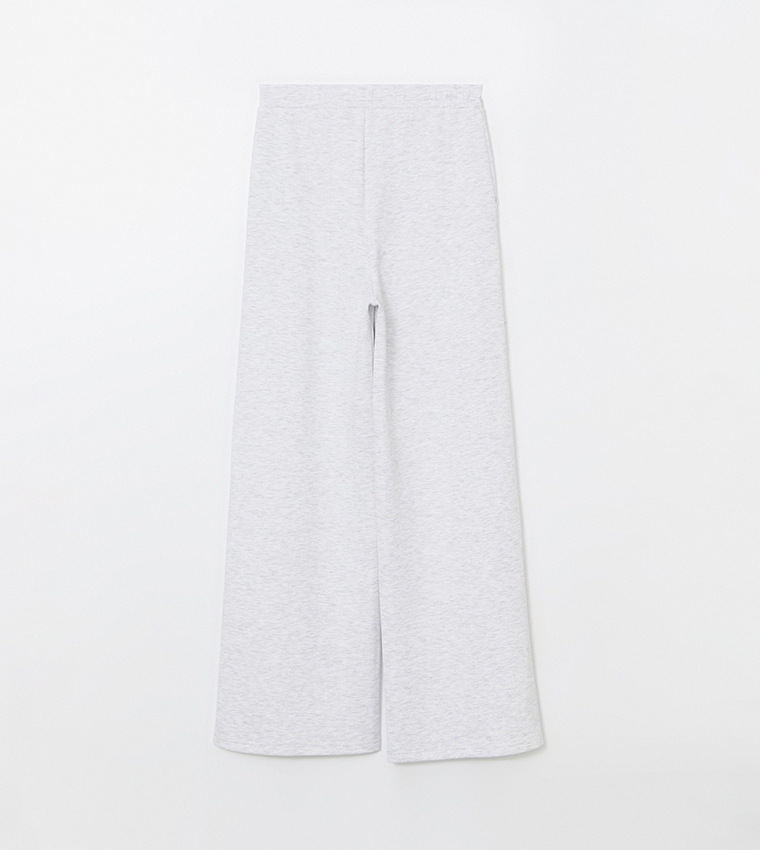 Elastic Waist Wide Leg Sweatpants