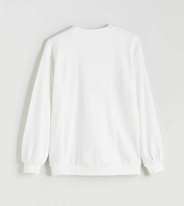 Printed Crew Neck Sweatshirt