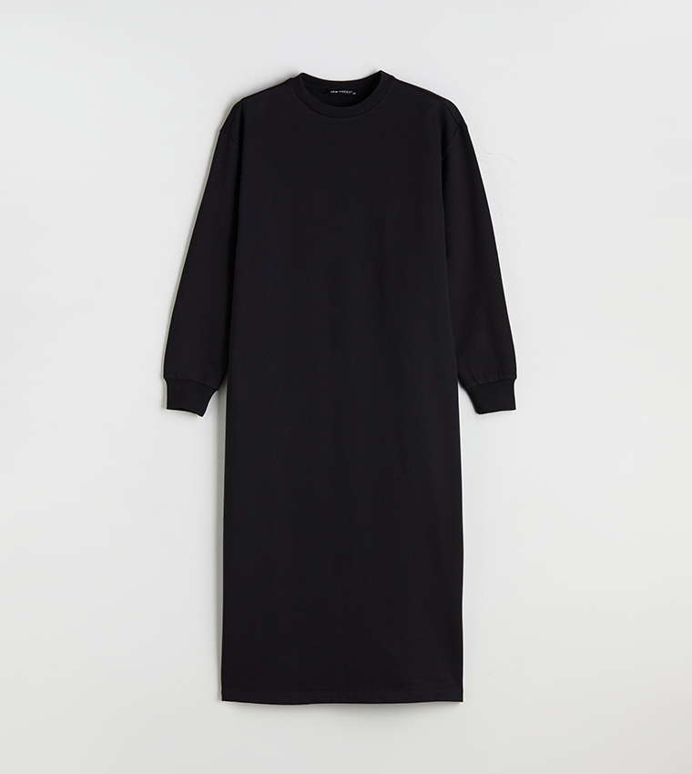 فستان ميدي جيرسي كم طويل 