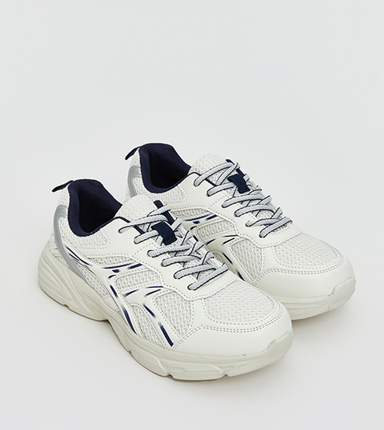 Mesh Lace-Up Sneakers