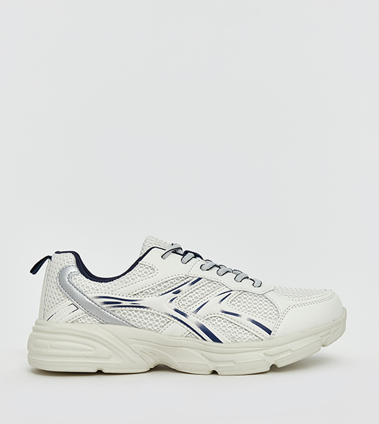 Mesh Lace-Up Sneakers