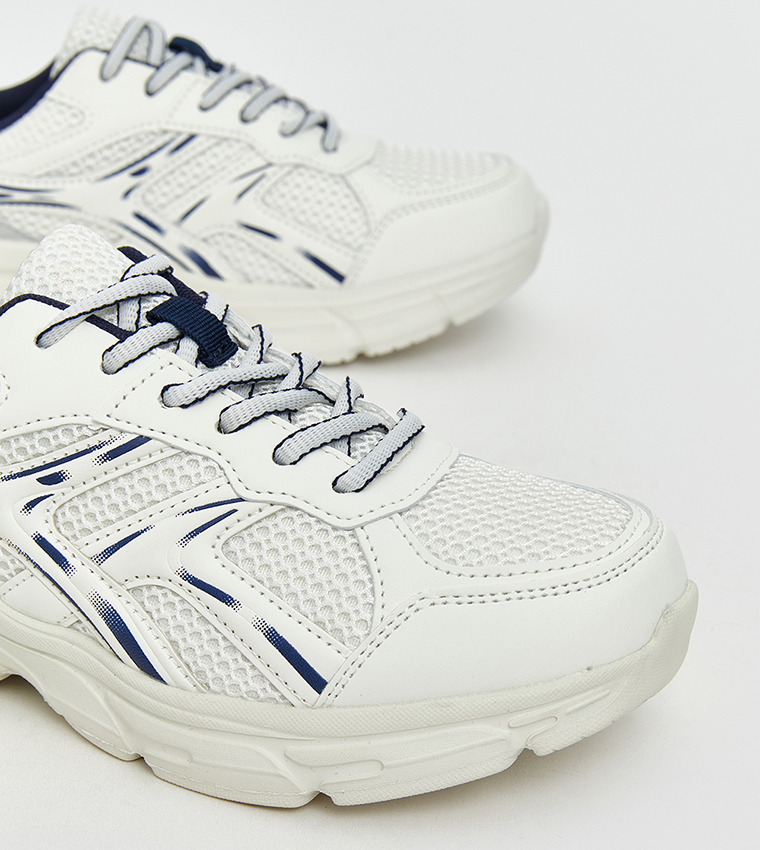 Mesh Lace-Up Sneakers