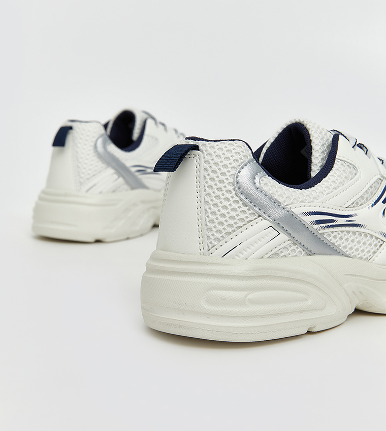 Mesh Lace-Up Sneakers