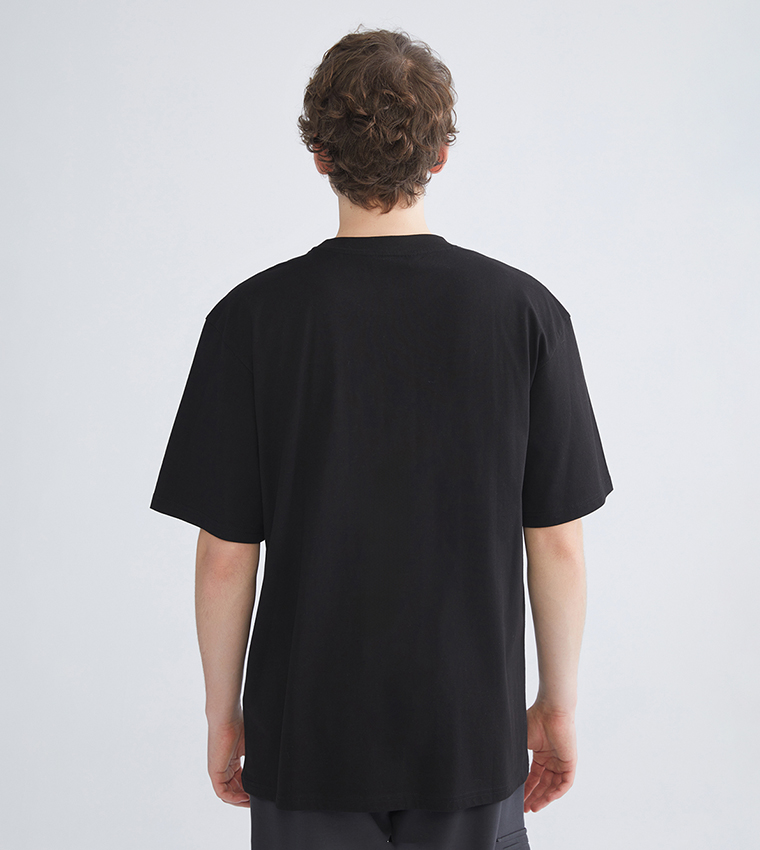 Print Detail Short Sleeves T-Shirt