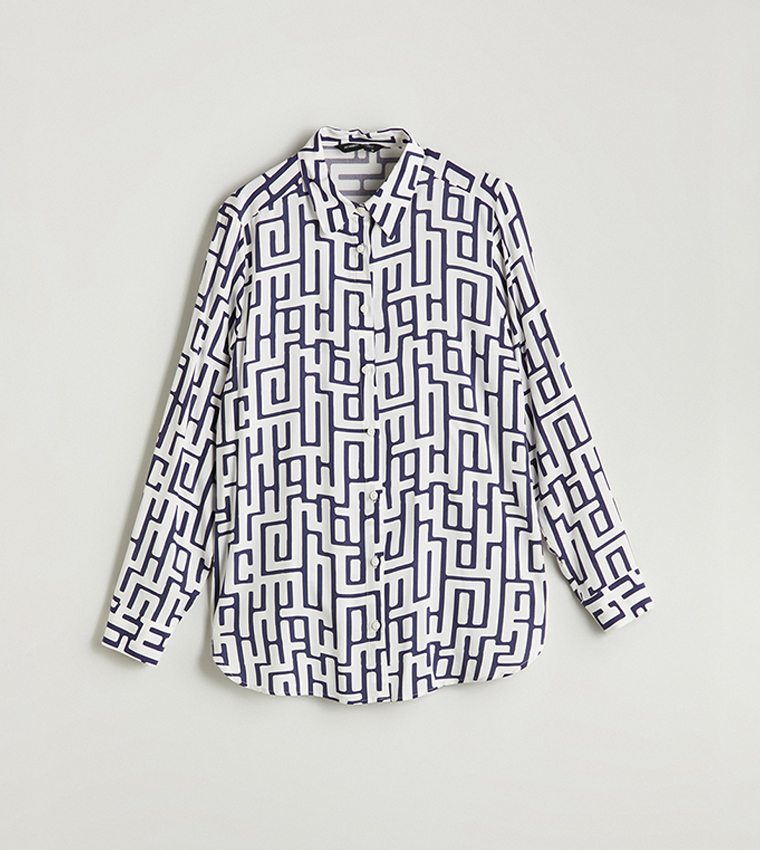 Patterned Long Sleeves Shirt