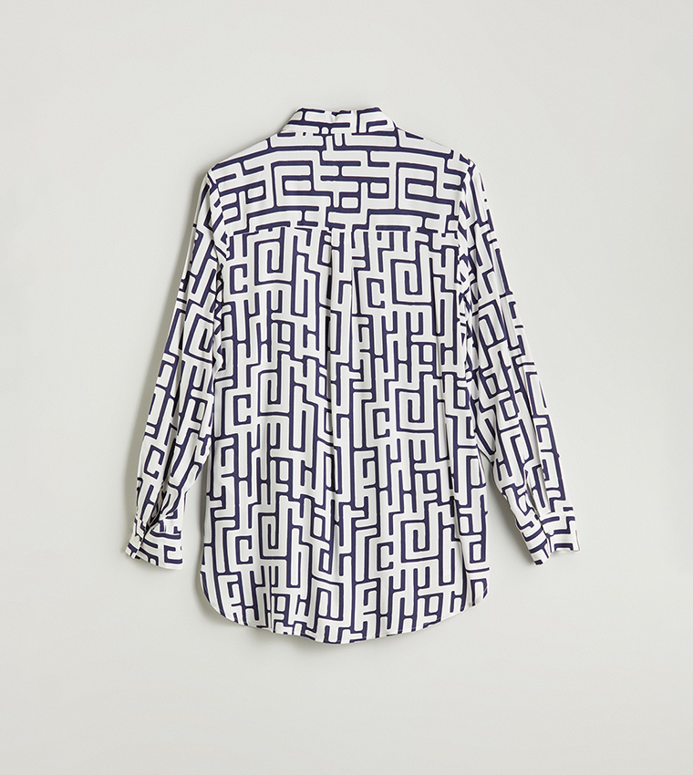 Patterned Long Sleeves Shirt