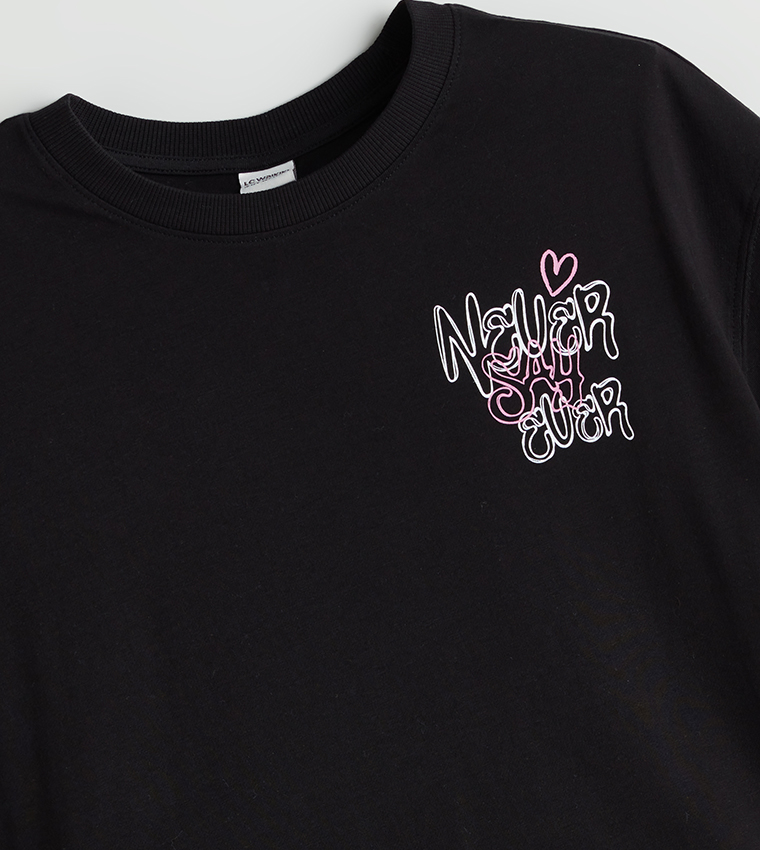 Printed Crew Neck T-Shirt