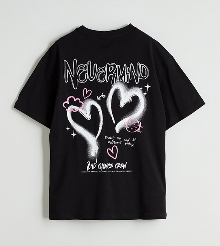 Printed Crew Neck T-Shirt