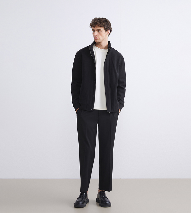 SOUTHBLUE Solid Standard Fit Long Sleeves Coat