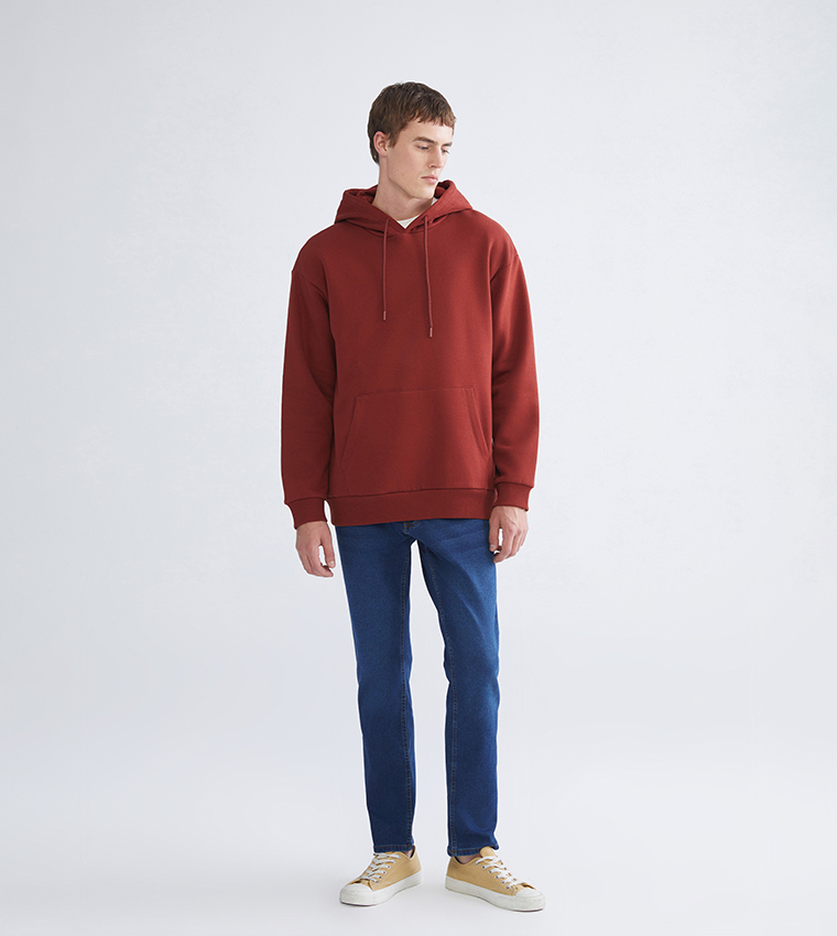 Washed Mid-Rise Slim Fit Jeans