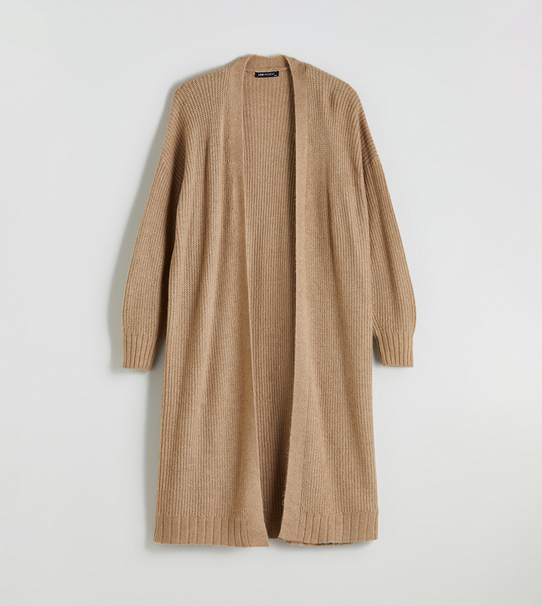 كارديجان طويل اوفرسايز محبوك كم طويل 