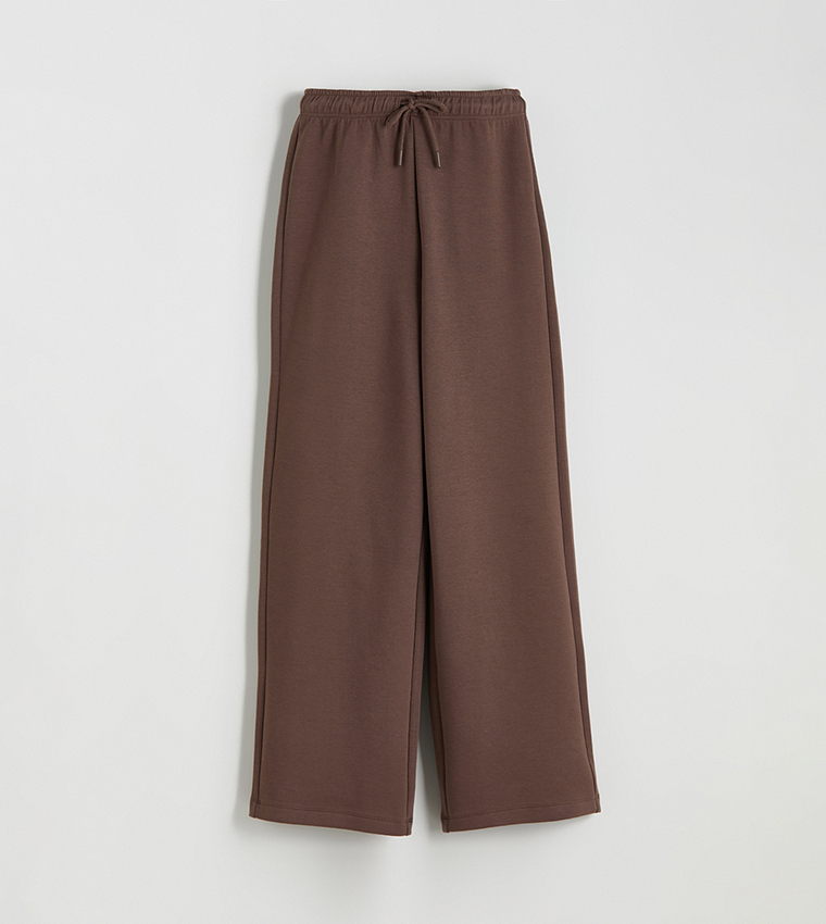 Elastic Waist Wide Leg Sweatpants