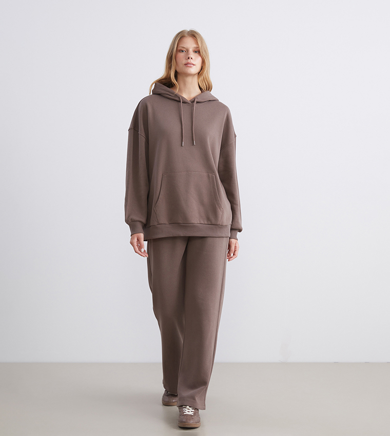 هودي سميك اوفرسايز كم طويل