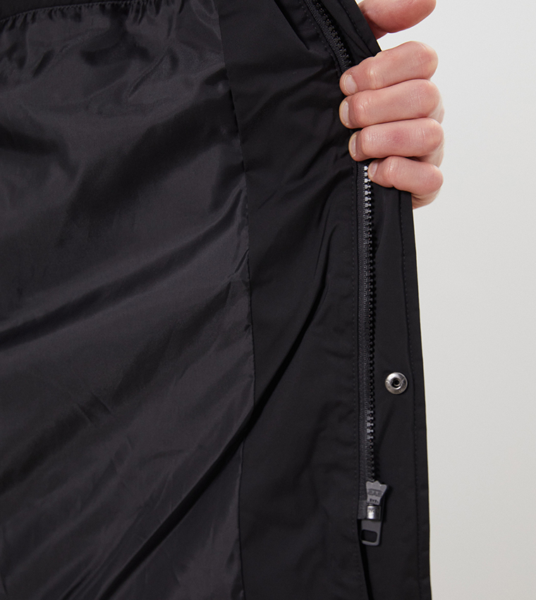 Hooded Long Sleeves Puffer Jacket