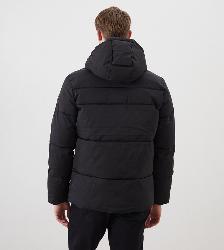 Hooded Long Sleeves Puffer Jacket