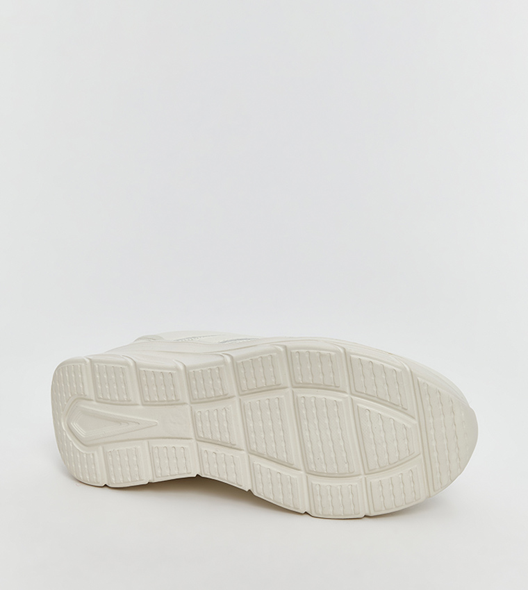 Solid Lace-Up Sneakers