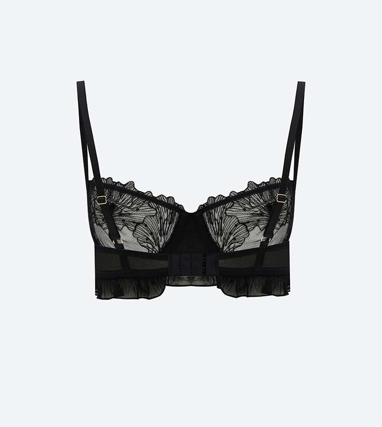 Lace Detail Strapless Bra
