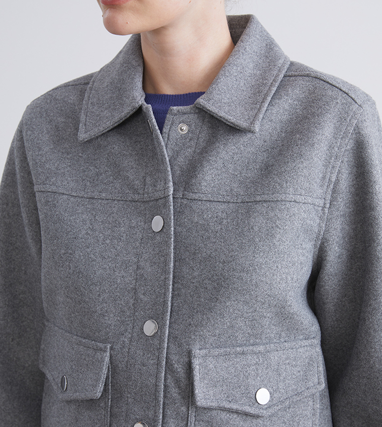 Washed Long Sleeves Cachet Jacket