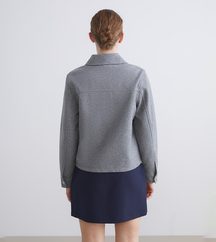 Washed Long Sleeves Cachet Jacket
