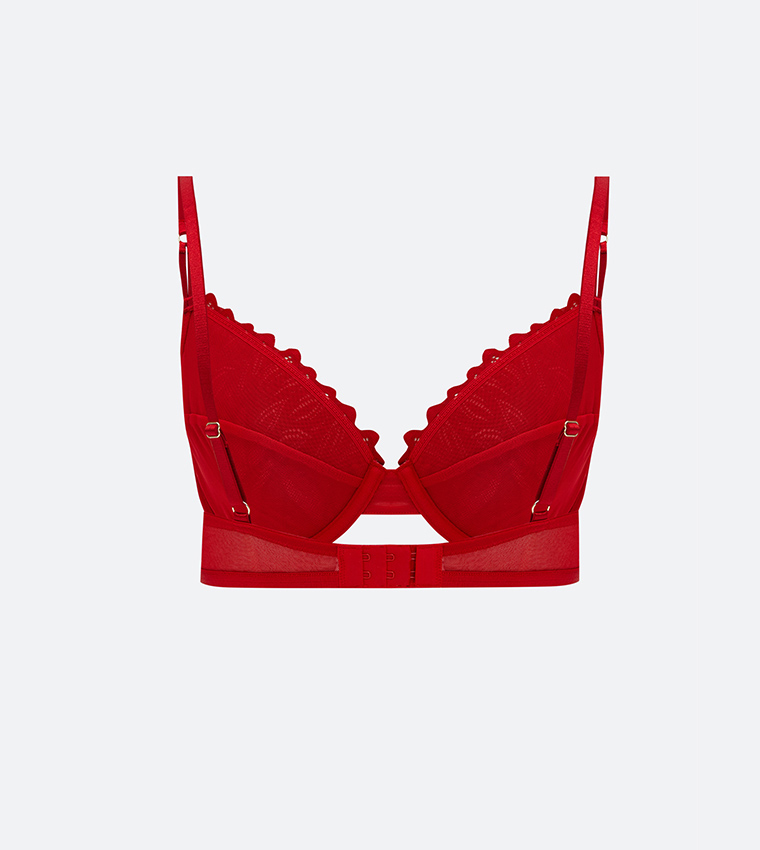 Lace Detail Strapless Bra