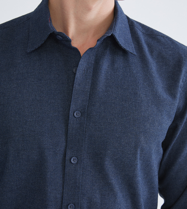 SOUTHBLUE Solid Regular Fit Long Sleeves Shirt