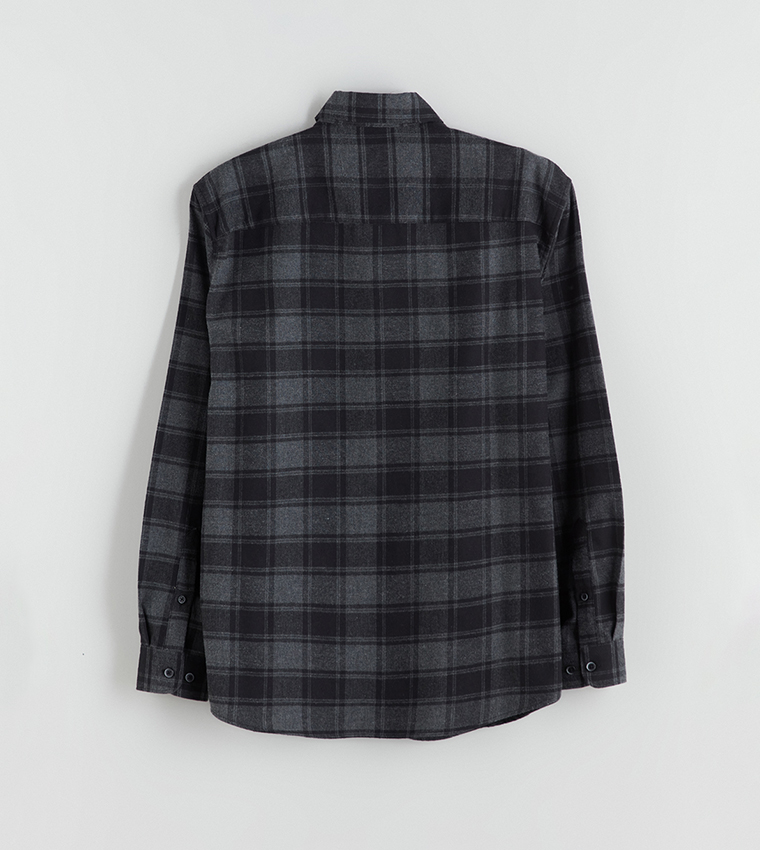 Plaid Regular Fit Long Sleeves Shirt