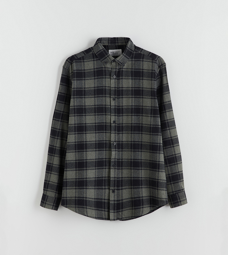 Plaid Regular Fit Long Sleeves Shirt