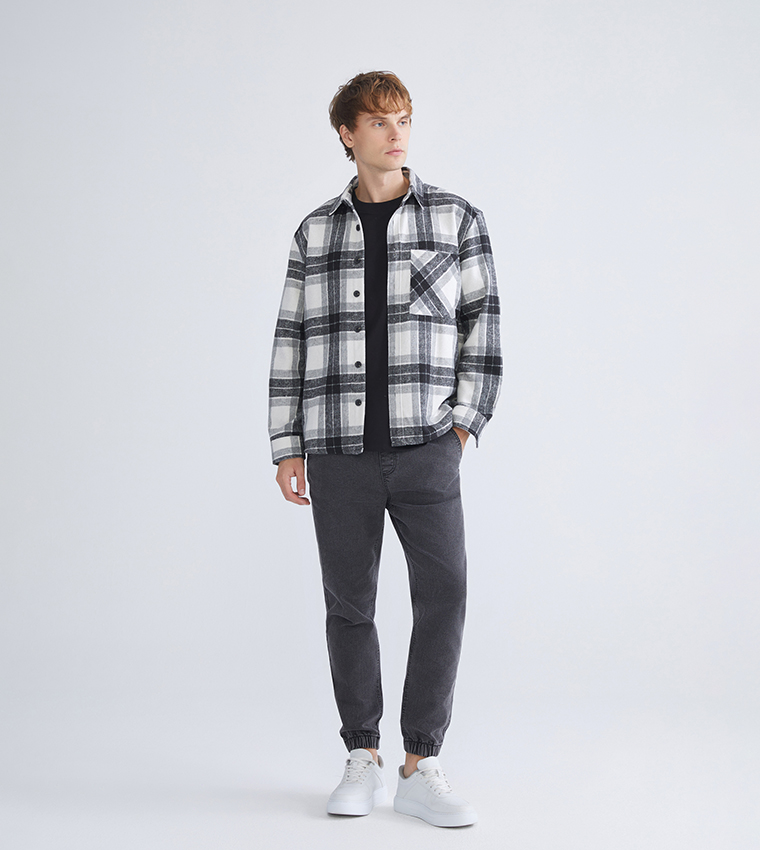 Plaid Regular Fit Long Sleeves Shirt