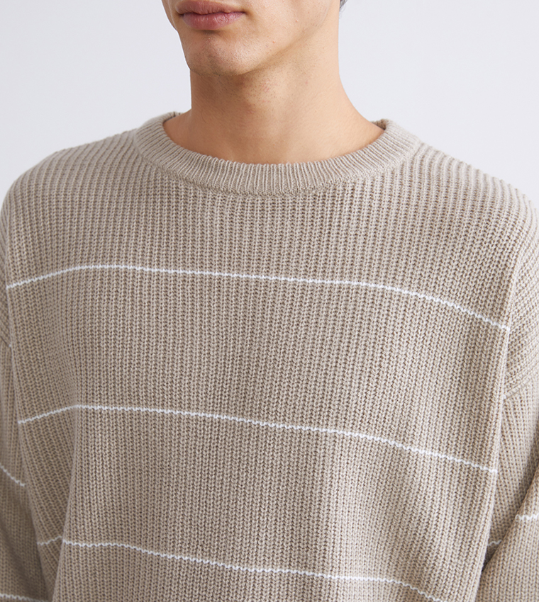 Striped Crew Neck Sweater