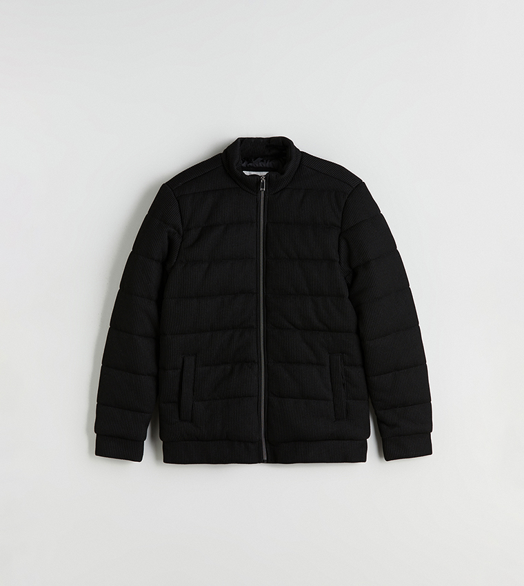 Zip-Through Slim Fit Puffer Jacket