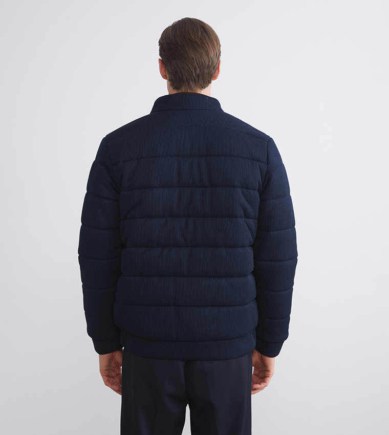 Zip-Through Slim Fit Puffer Jacket