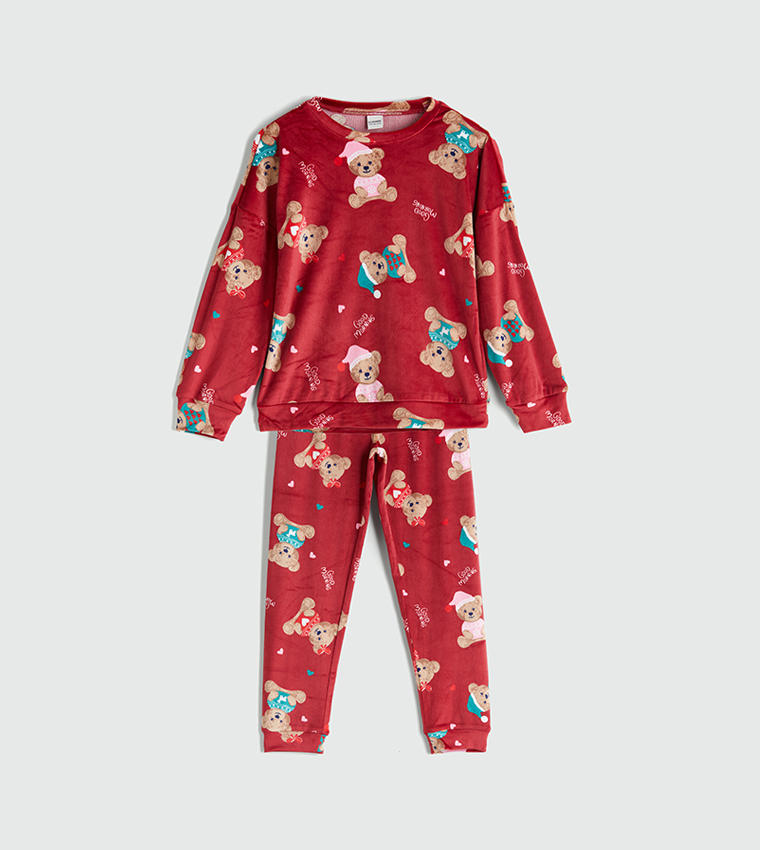 Printed Long Sleeves Pyjama Set