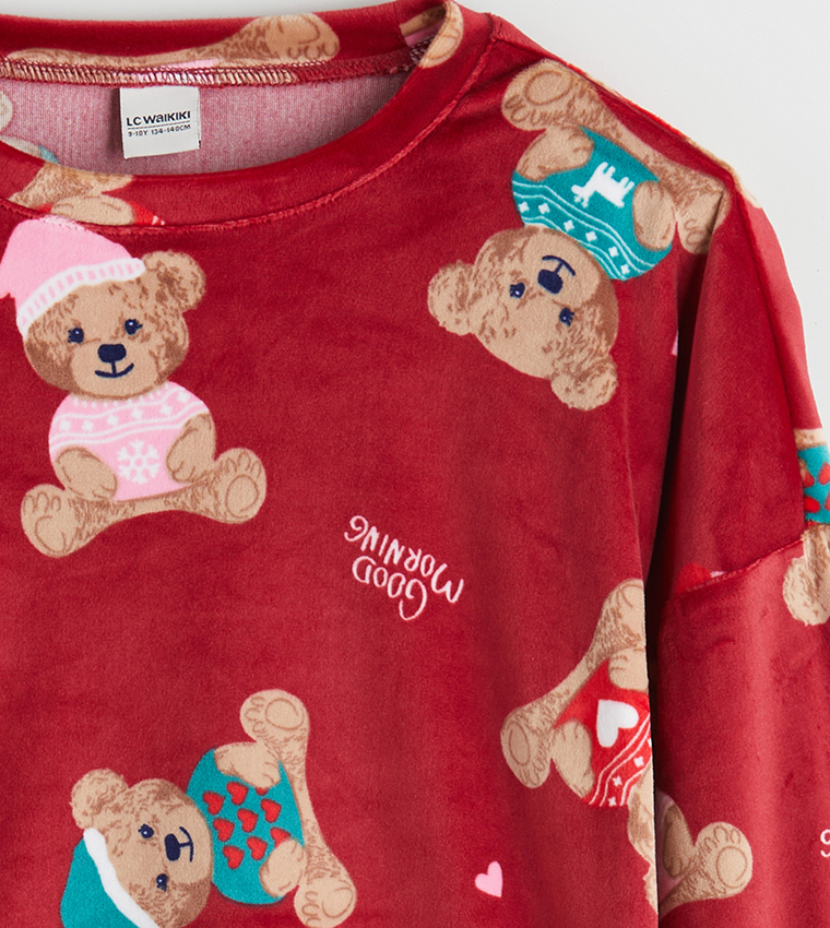 Printed Long Sleeves Pyjama Set