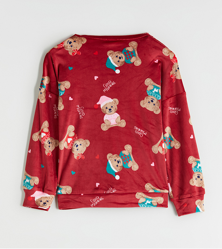 Printed Long Sleeves Pyjama Set