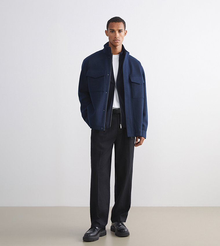 جاكيت رجالي مريح كم طويل