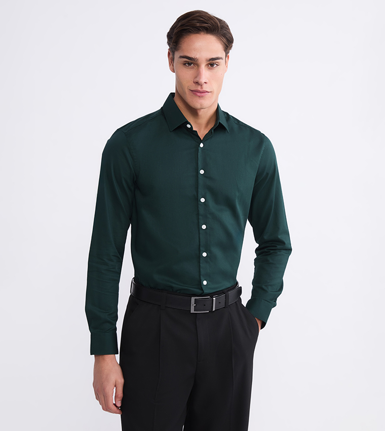 Solid Long Sleeves Formal Shirt