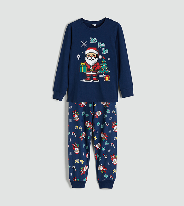 Printed Long Sleeves Pyjama Set