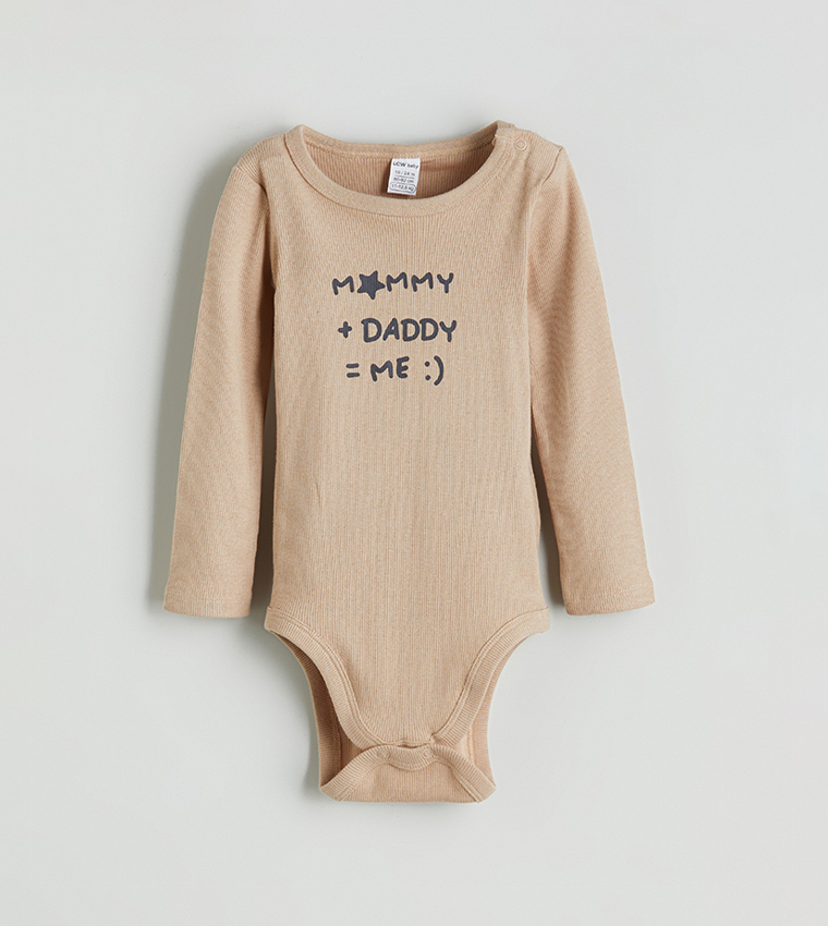 2-Pack Printed Long Sleeves Snap Bodysuits