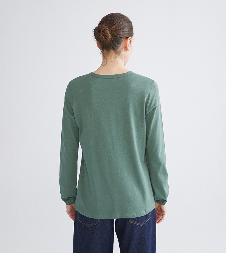 Embroidered Long Sleeves Top