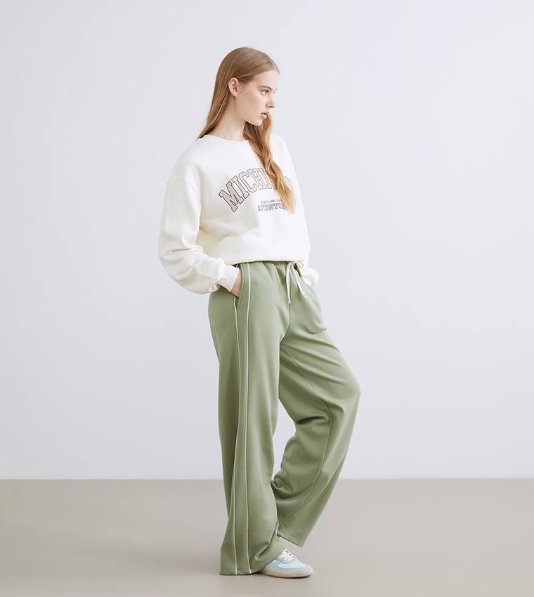 بنطال بيجاما بخصر قابل للربط